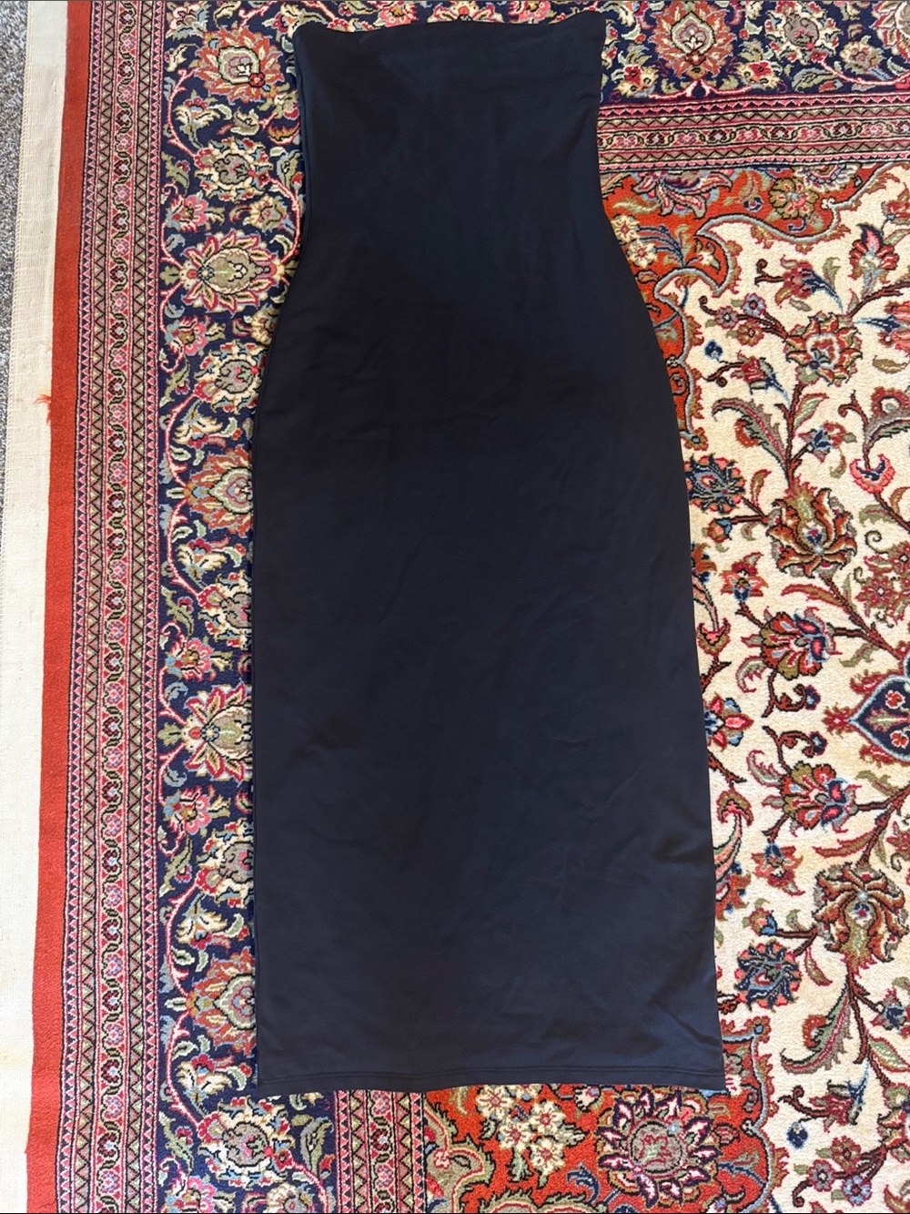 Aritzia Strapless Black Bodycon Midi Dress